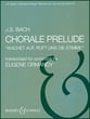 CHORAL PRELUDE Orchestra sheet music cover